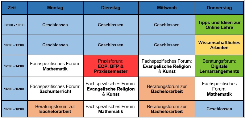 Online Stundenplan OASE SoSe20
