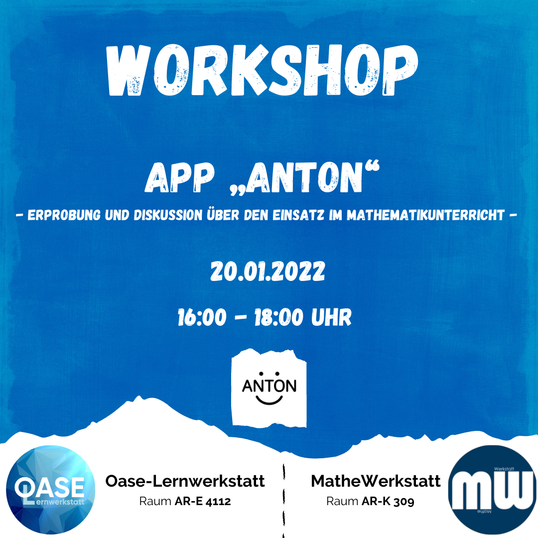 Werbung zum Workshop - Anton App