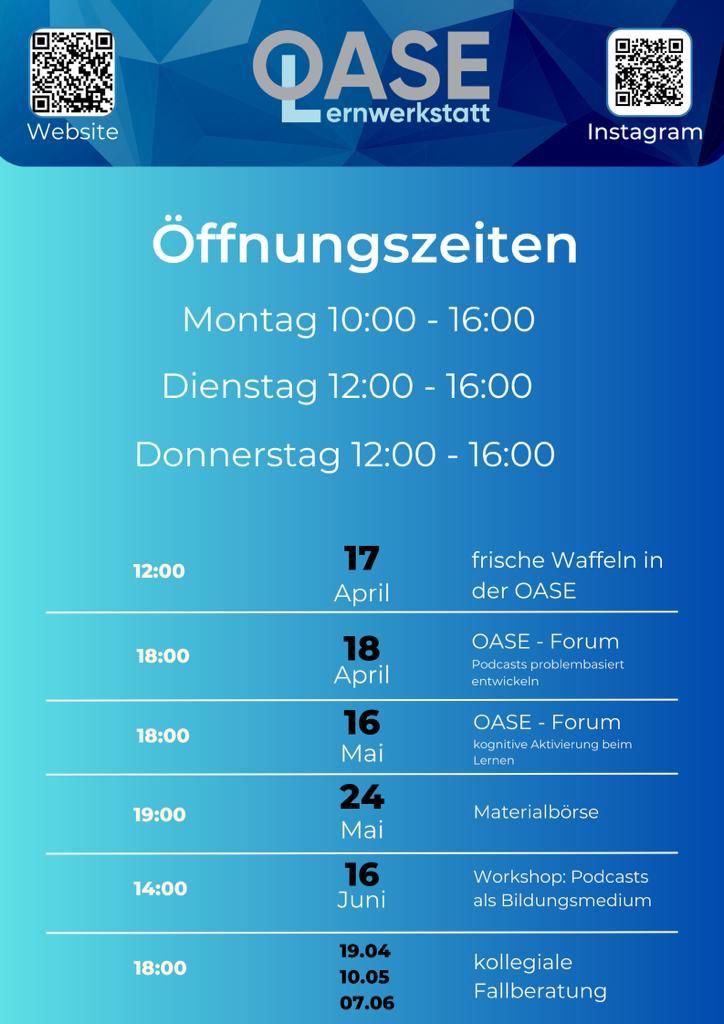 OASE-Termine SoSe23